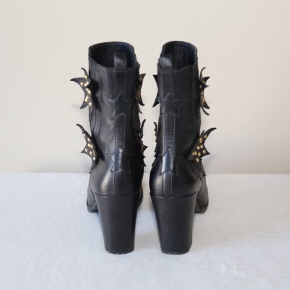 EUC AUTHENTIC APERLAI ANKLE BOOTS 36 MADE IN ITALY - Picture 3 of 8